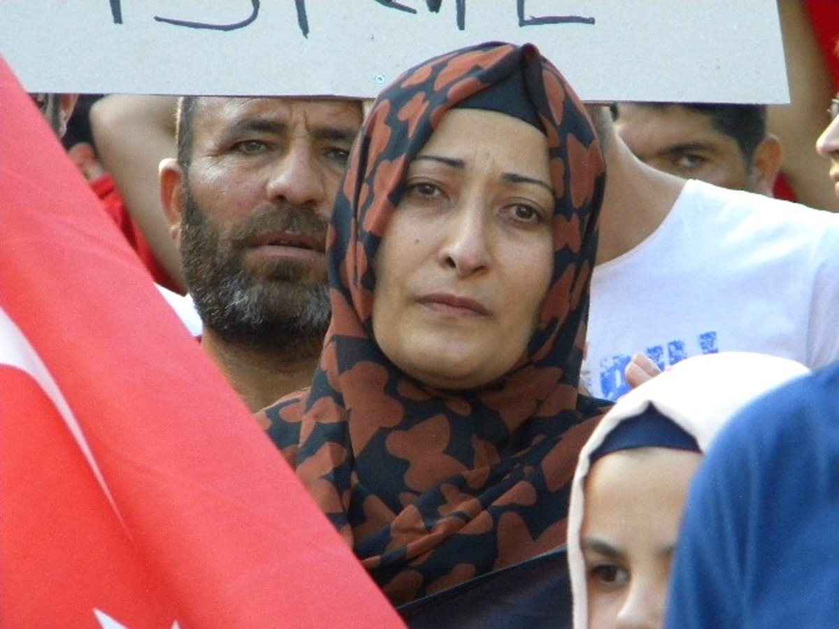 Tekirdağ\'da Filistin Protestosu
