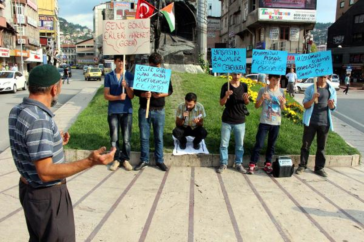 Zonguldak\'ta İsrail Protestosu