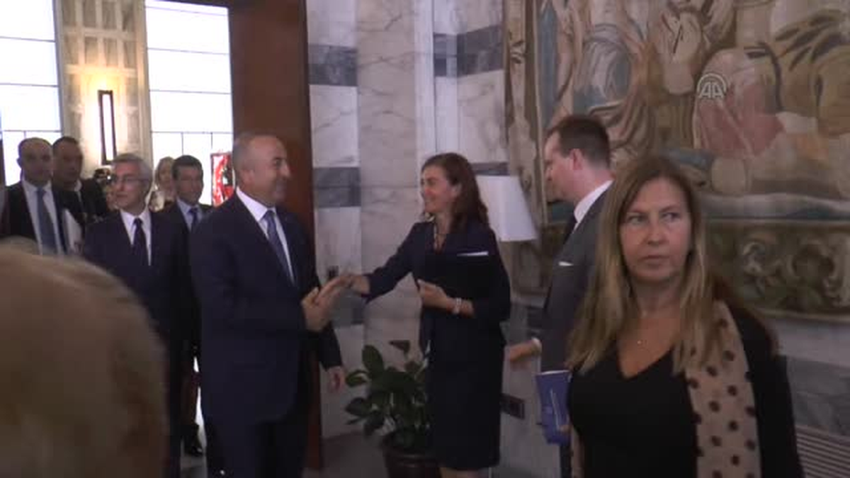 AB Bakanı Çavuşoğlu, İtalya Dışişleri Bakanı Mogherini ile Görüştü