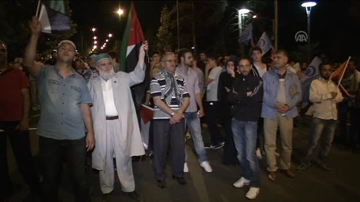 Ankara\'da İsrail Protestosu