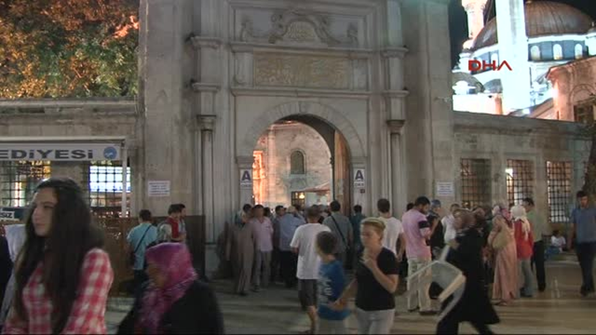 Eyüp Sultan Camii Önünde İsrail Protestosu