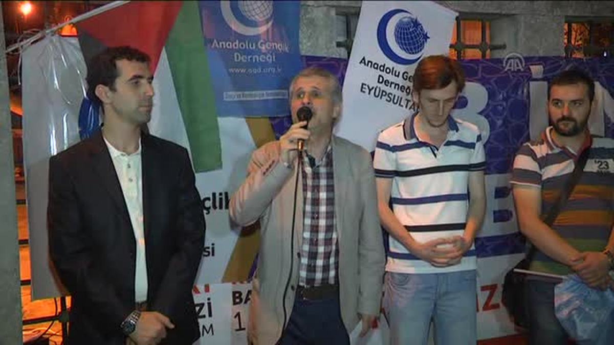 İsrail\'in Gazze saldırılarının protesto edilmesi -