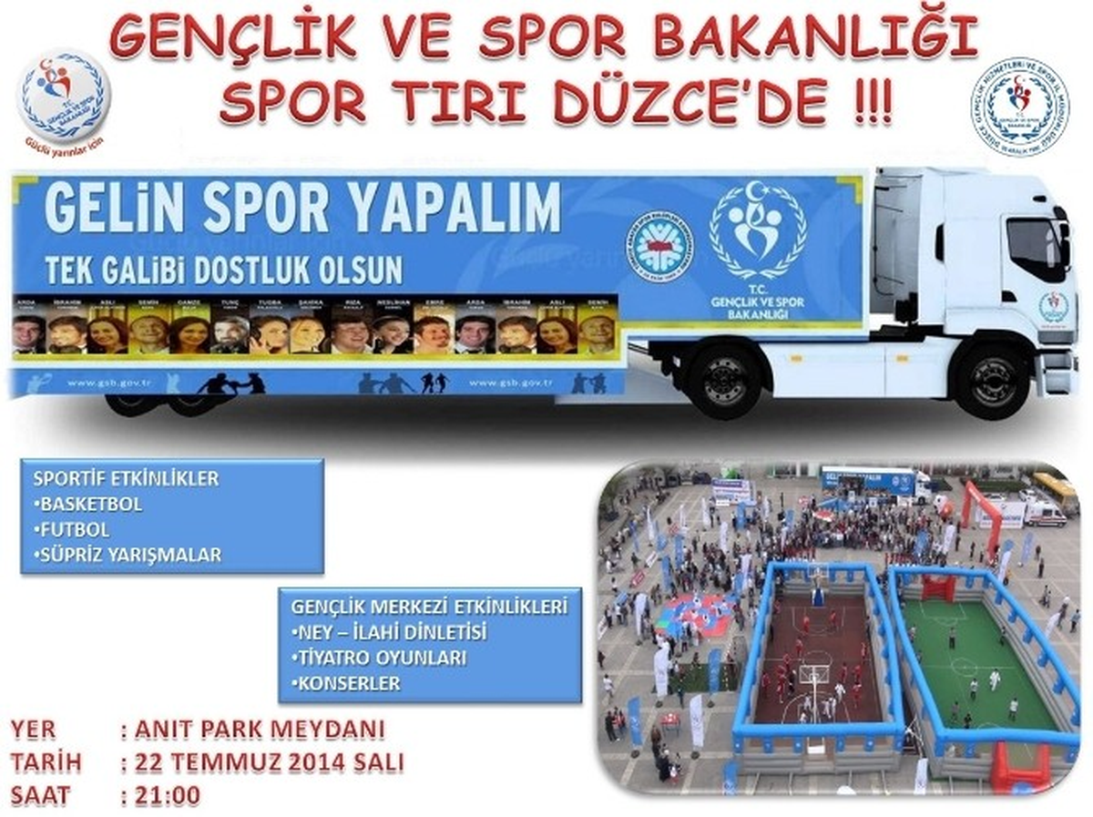 Spor Tır\'ı Düzce\'de