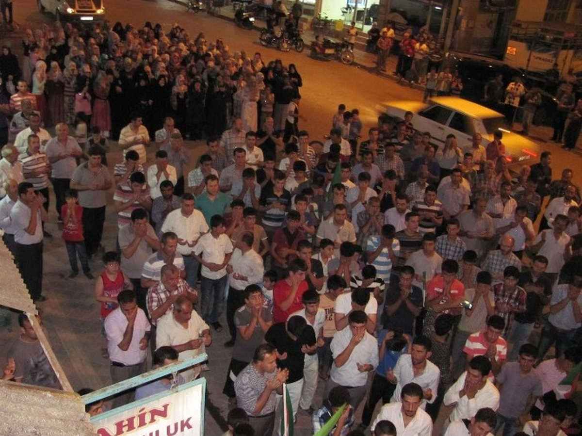 Antep\'in Araban İlçesinde İsrail Saldırıları Protesto Edildi