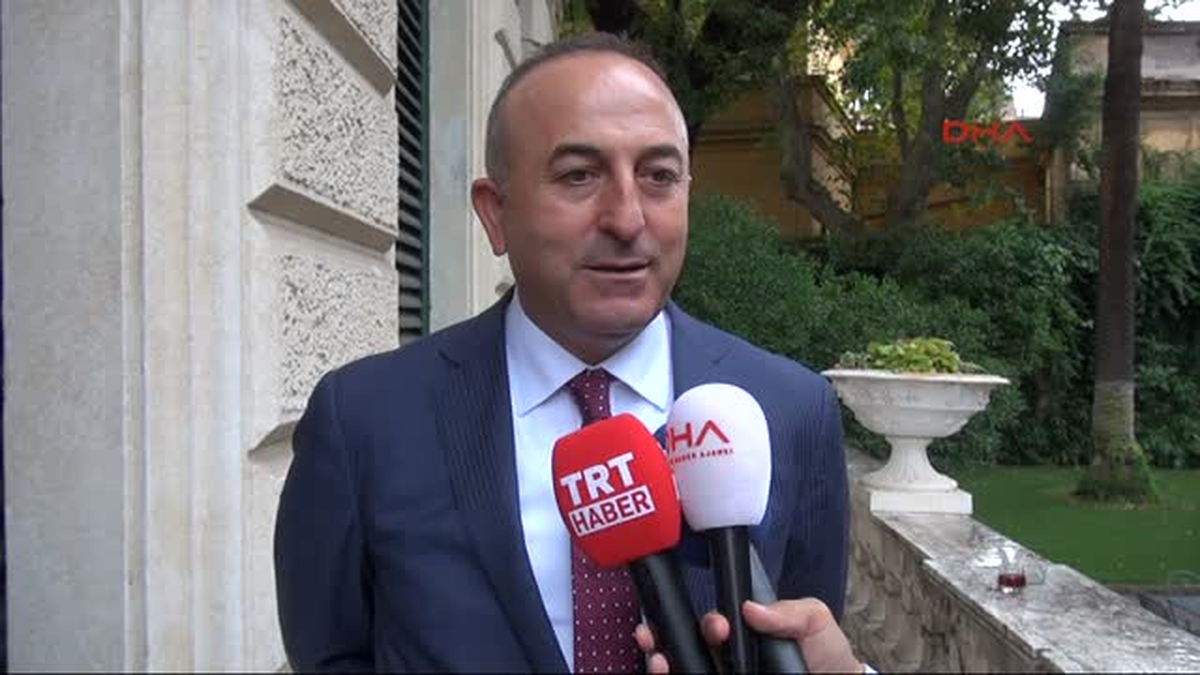 Bakan Çavuşoğlu, İtalya\'dan Tam Destek Aldı