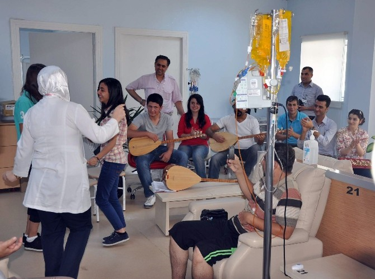 Genç Bağlamacılardan Kanser Hastalarına Moral Desteği