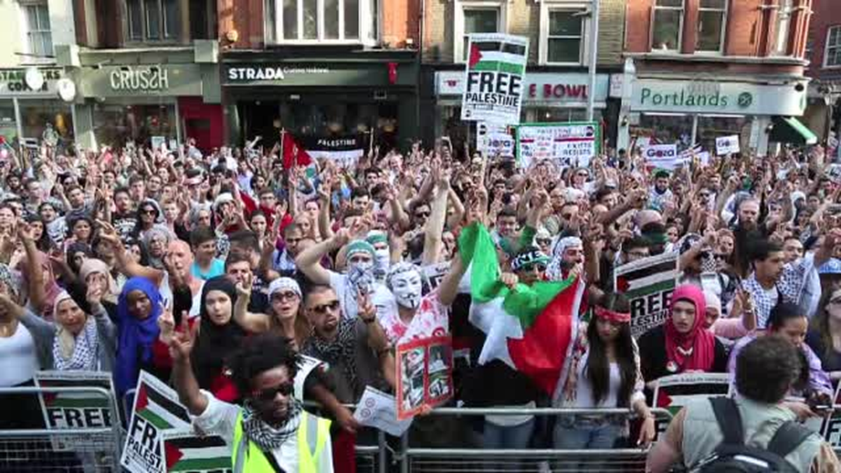 İsrail\'in Gazze saldırıları protesto edildi -
