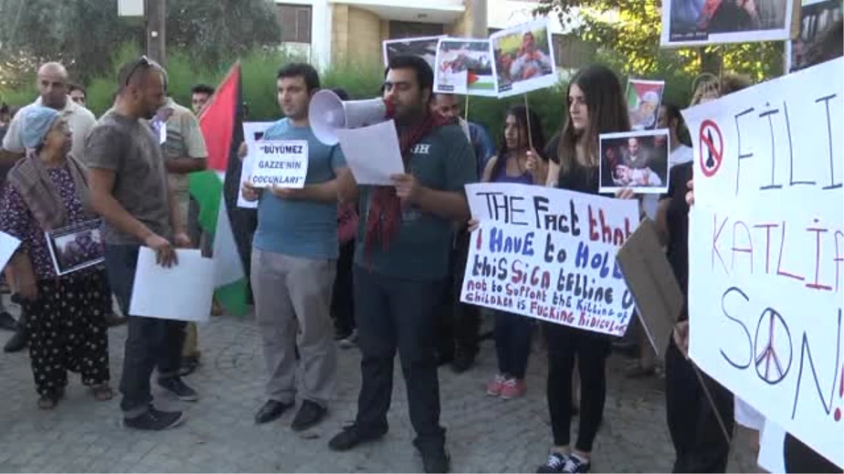İsrail\'in Gazze\'ye yönelik saldırıları KKTC\'de protesto edildi -