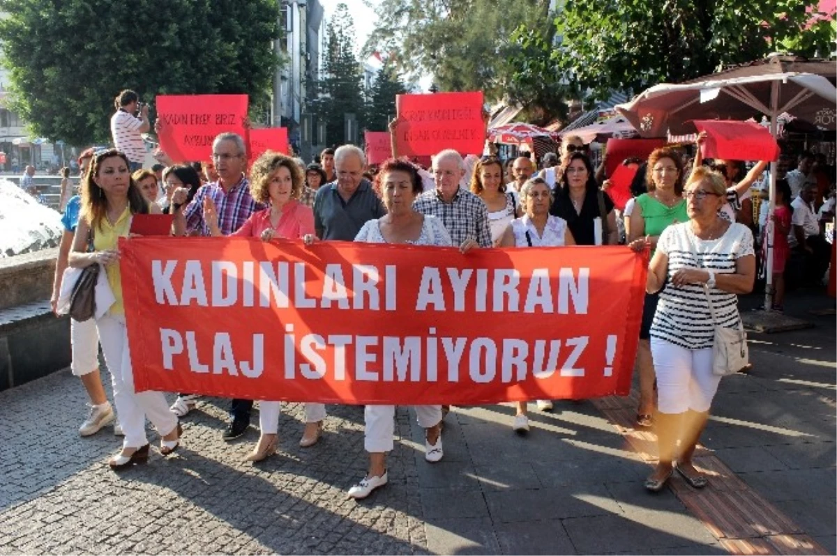Antalyalı Kadınlar, Kadınlar Plajına Tepki Gösterdi