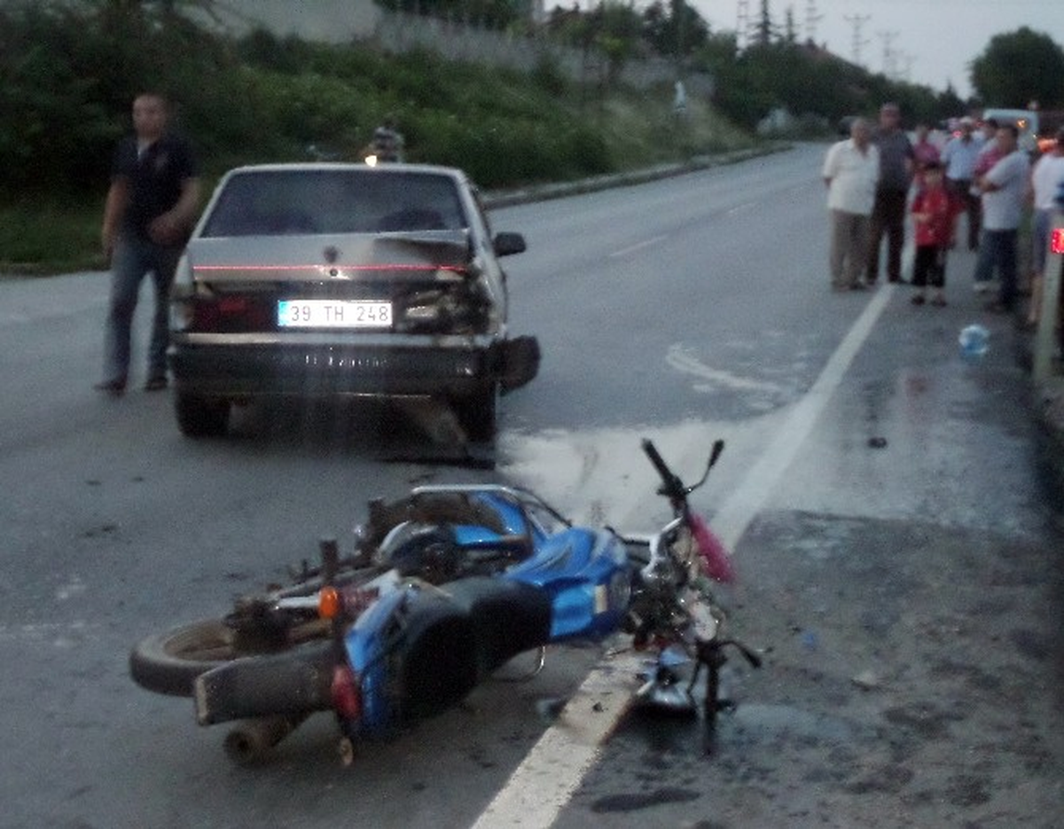 Kırklareli\'de Motosiklet Kazası: 1 Ağır Yaralı