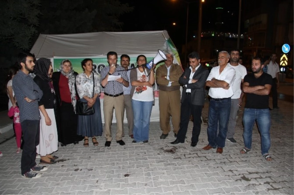 Şemdinli\'de Rojava İçin Yardım Kampanyası
