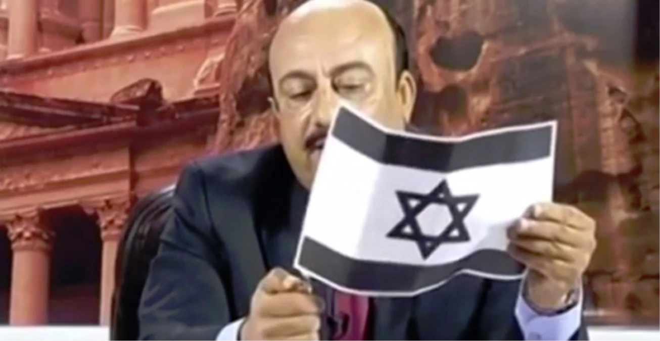 Ürdün\'de Program Sunucusu Canlı Yayında İsrail Bayrağı Yaktı