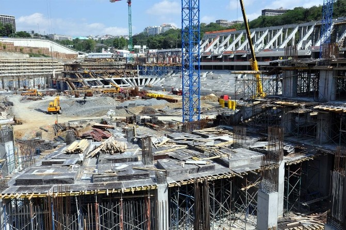 Vodafone Arena\'nın İnşaatı Sürüyor