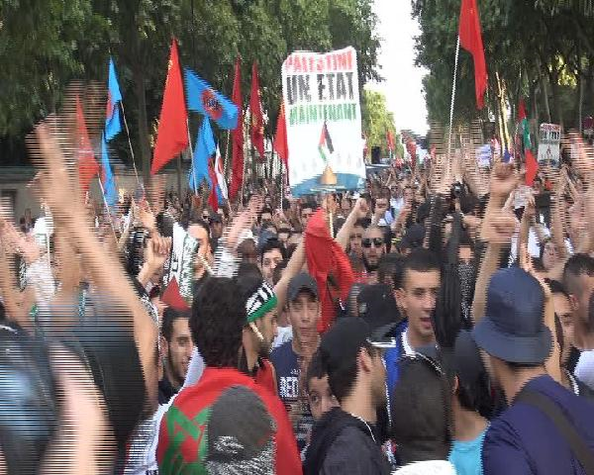 Paris\'te İsrail Protestosu