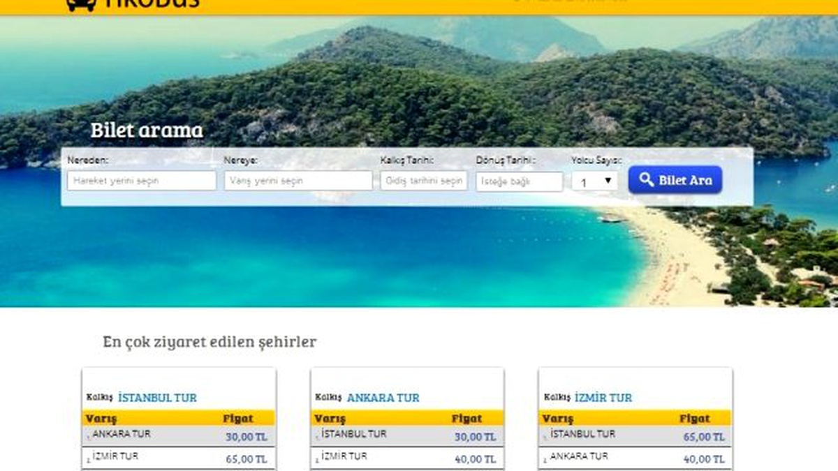 TikoBus ile Türkiye\'nin Dört Bir Yanı Bir Tık Uzakta