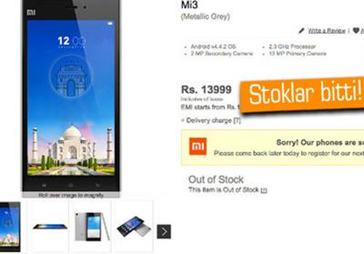 Xiaomi, Hindistan\'a Gelir Gelmez Stokları Tüketti
