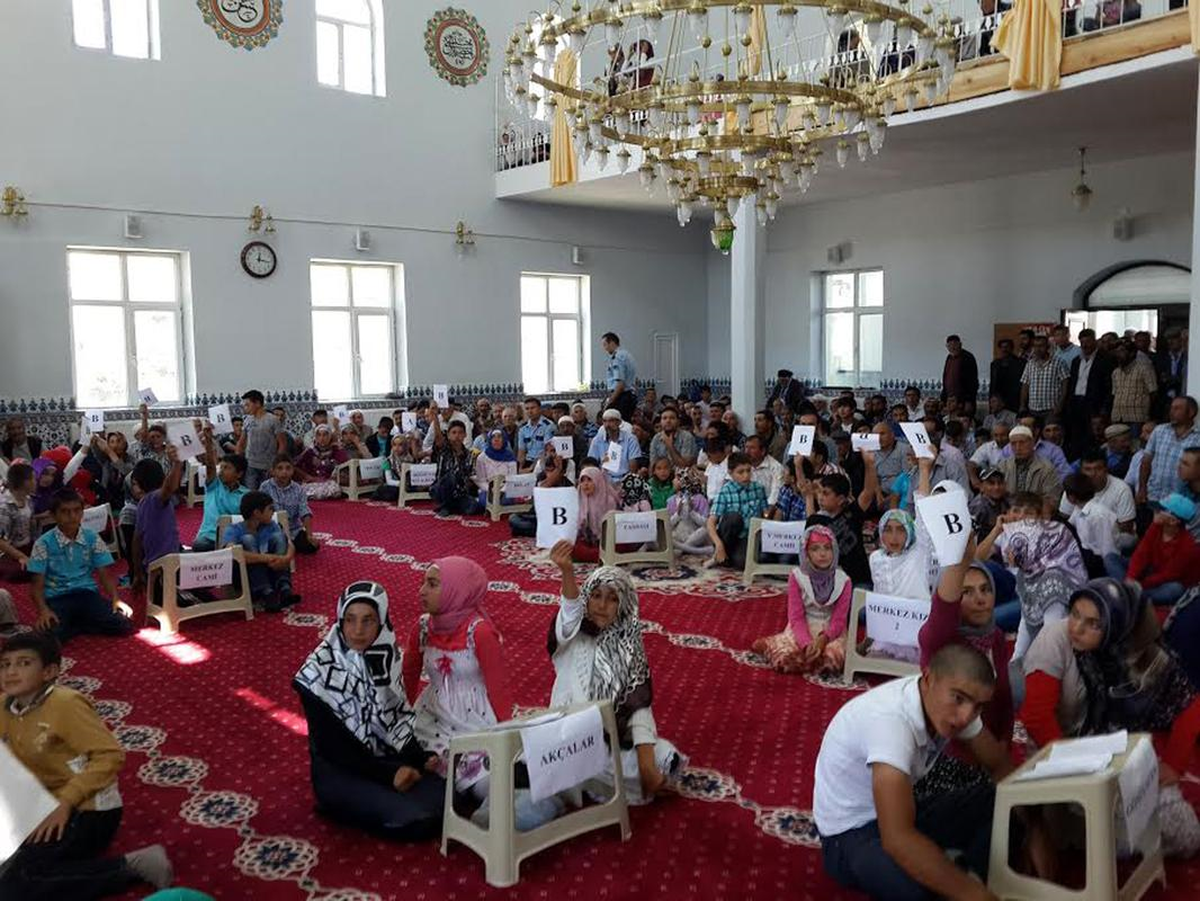 Arpaçay\'da Yaz Kuran Kursundaki Çocuklar Yarıştı