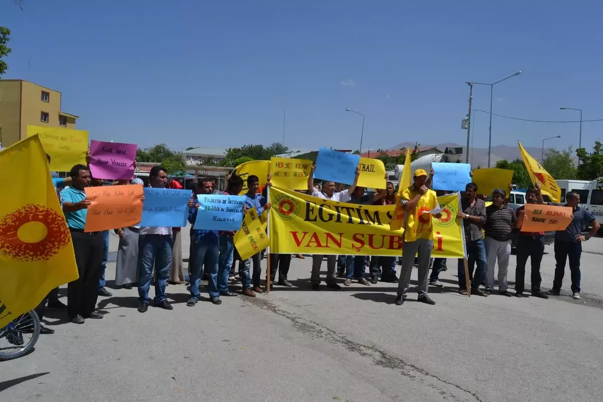 Eğitim-Sen, Gazze ve Suriye\'deki Saldırıları Protesto Etti