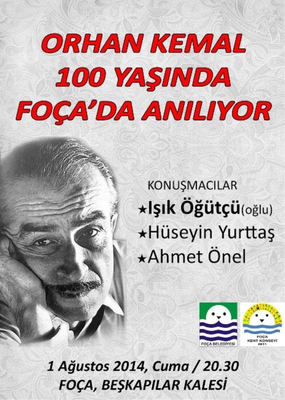 Orhan Kemal 100.yaşında Foça\'da Anılıyor