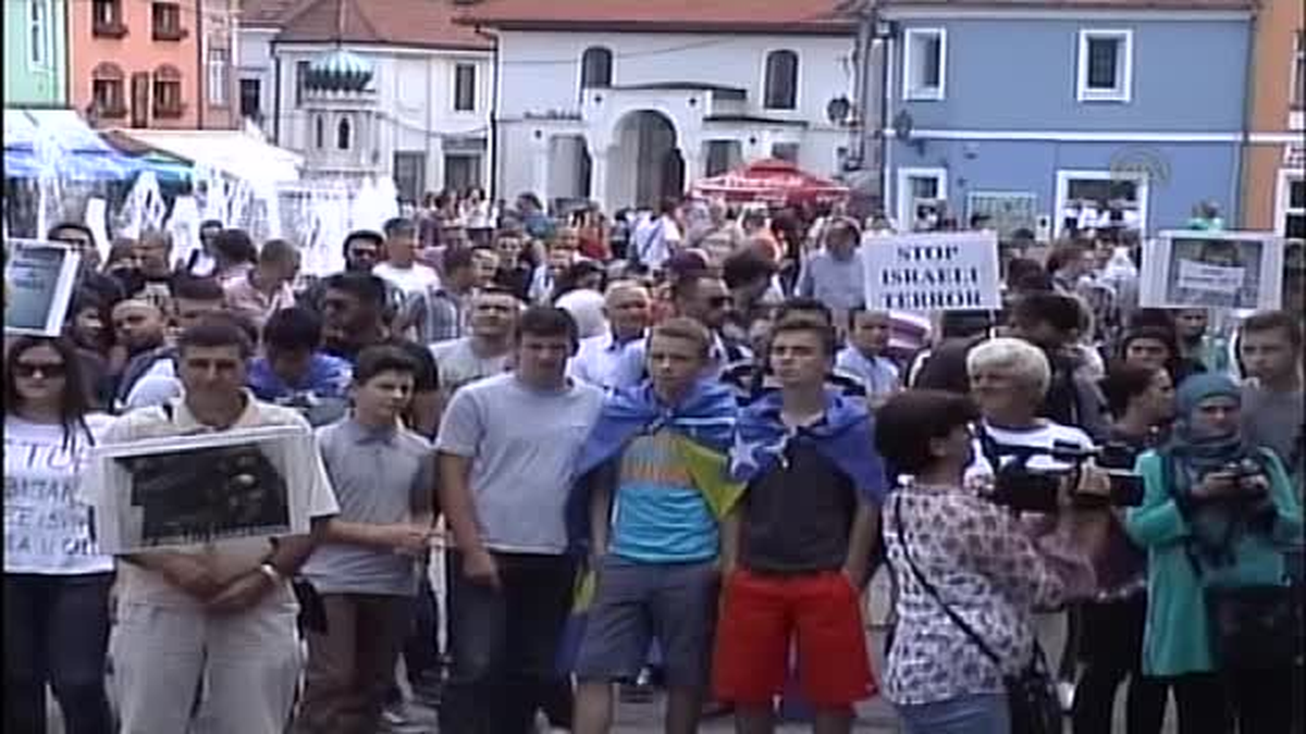 Balkanlar\'da İsrail\'in Gazze saldırıları protesto edildi -