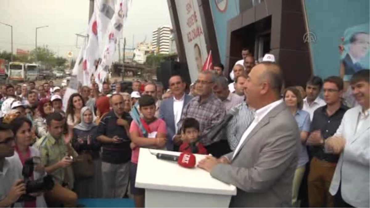 Çavuşoğlu, AK Parti Cumhurbaşkanlığı Adayı Seçim Ofisi\'nin açılışına katıldı -