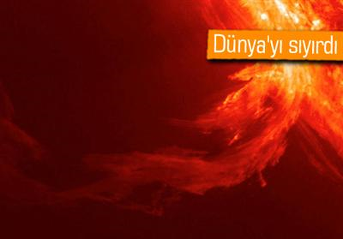 Güneş Fırtınası Dünya\'yı Teğet Geçti, Taş Devri\'ne Dönmekten Kurtulduk