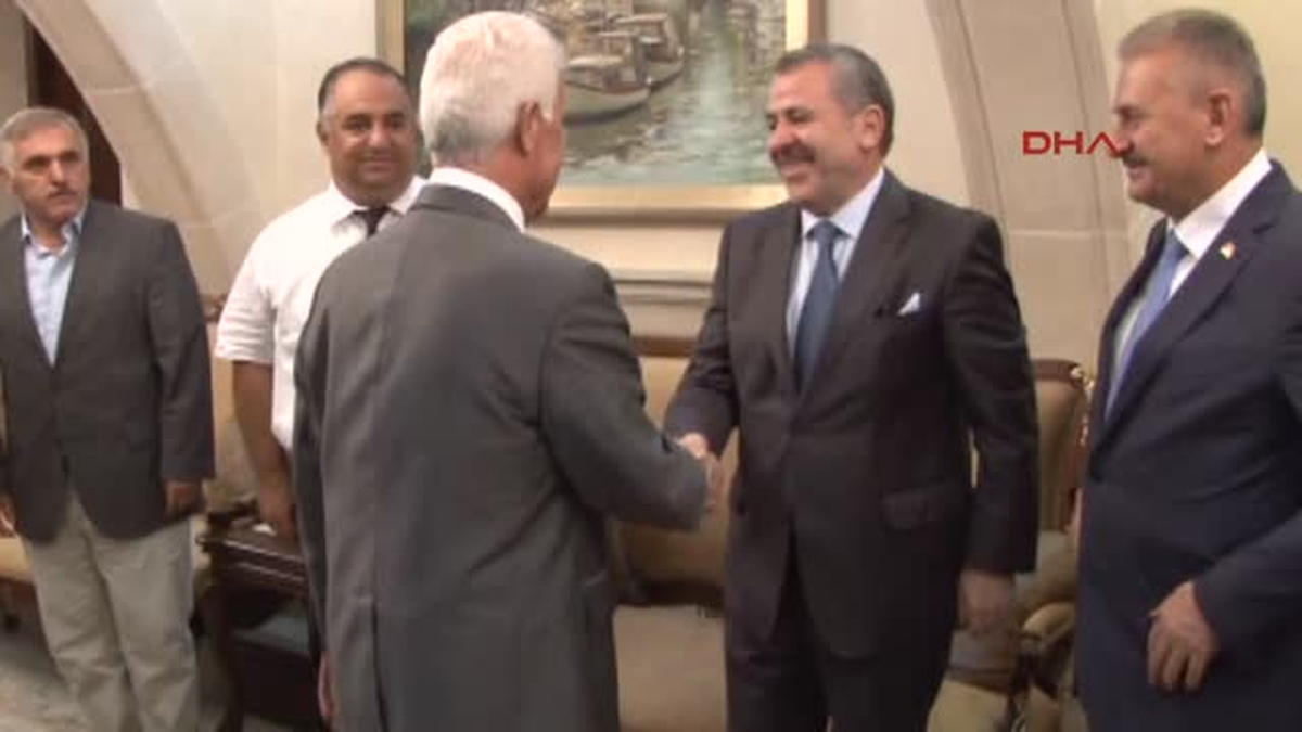 KKTC Cumhurbaşkanı Eroğlu, Binali Yıldırım\'ı Kabul Etti