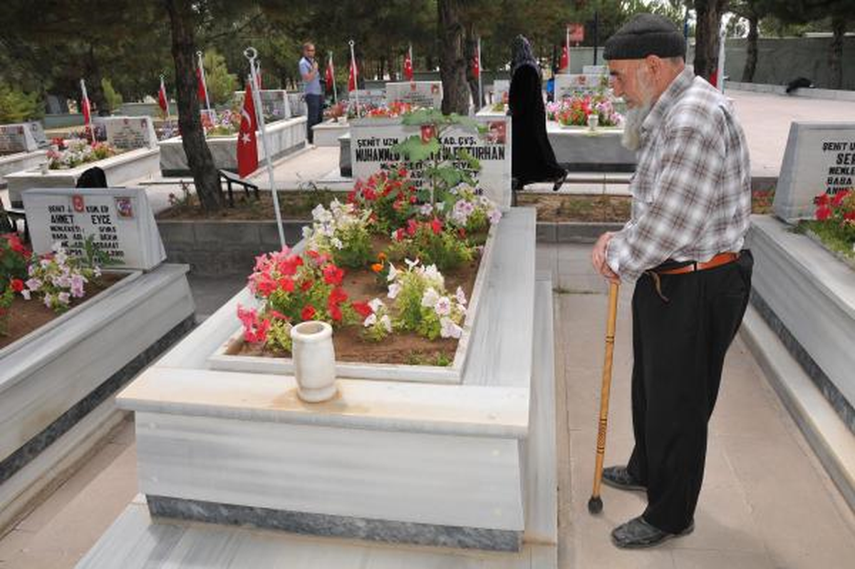 Sivas\'ta Şehitliğe Ziyaretçi Akını