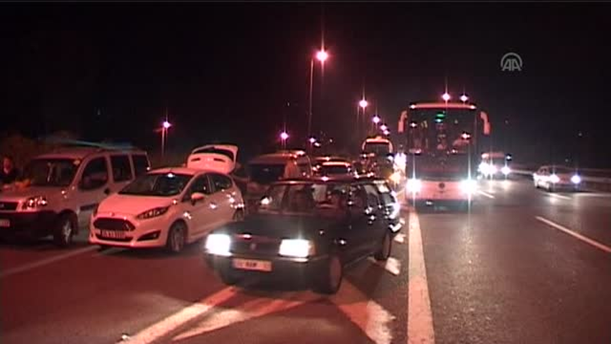 TEM otoyolunda bayram tatili yoğunluğu -