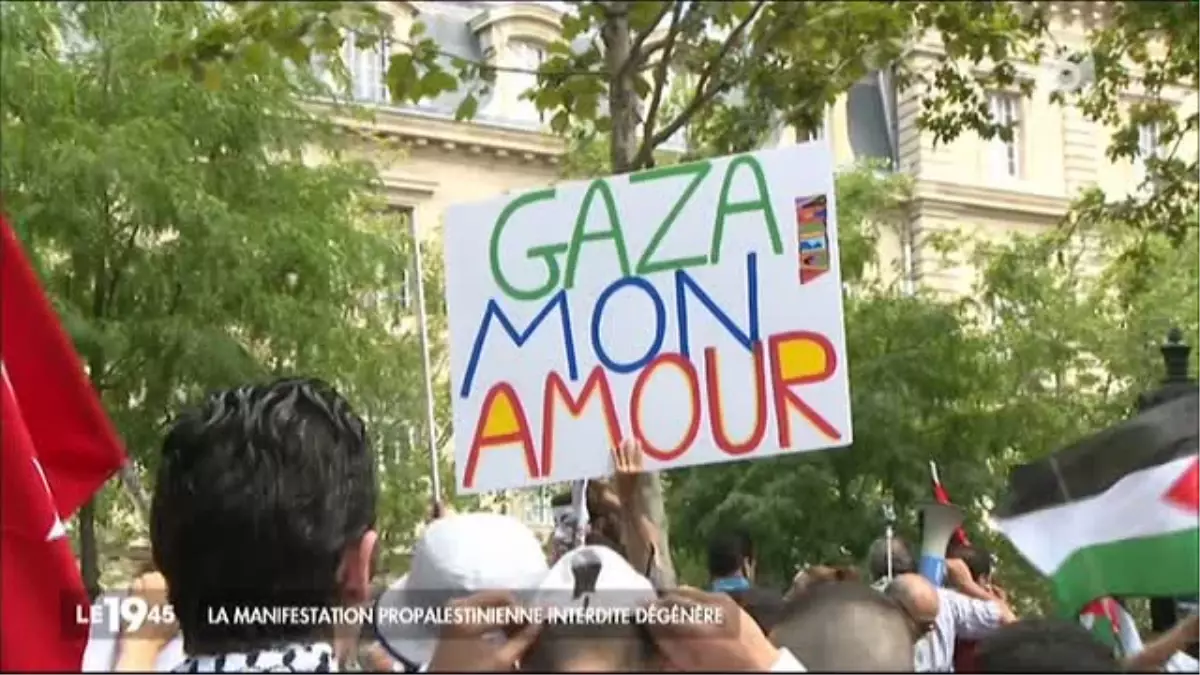 Yasağa Rağmen Yüzlerce Kişi Fransa\'da \'İsrail Protestosu\' İçin Sokağa Döküldü