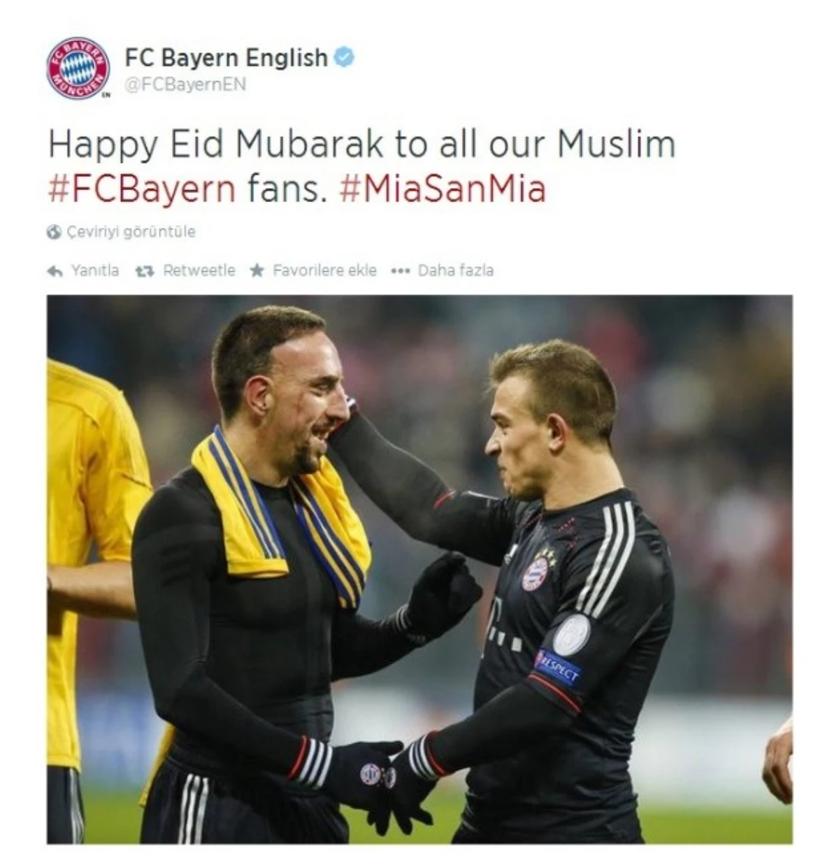 Bayern Munıh\'den Bayram Mesajı