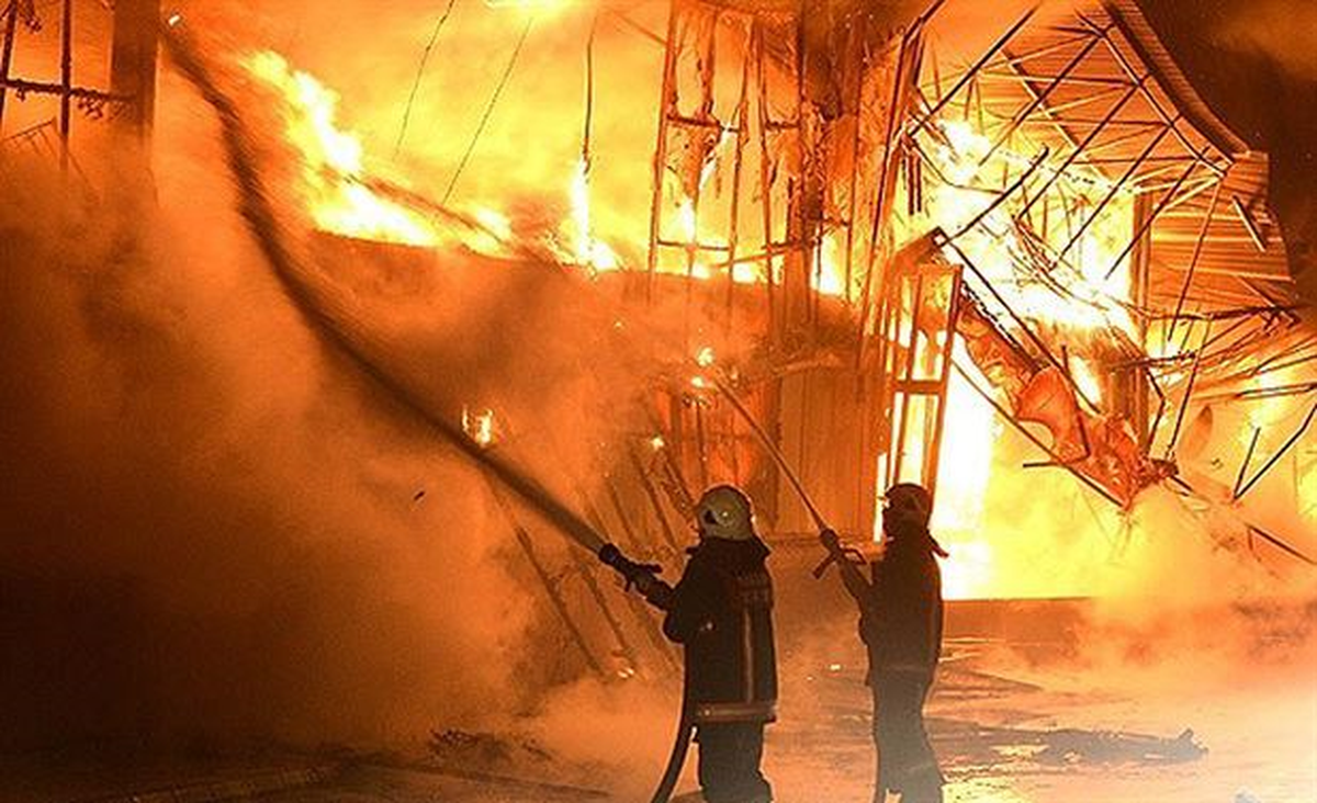 Bursa\'da Tekstil Fabrikasındaki Yangın