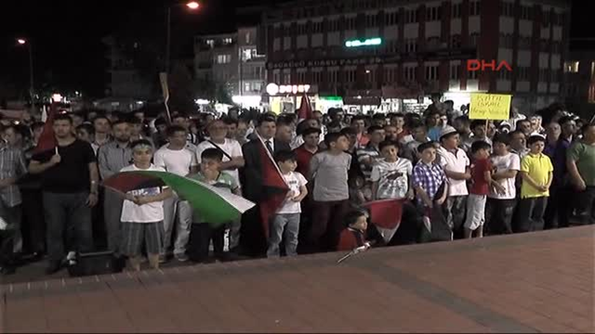 İnegöl\' de 2000 Kişi Gazze İçin Toplandı