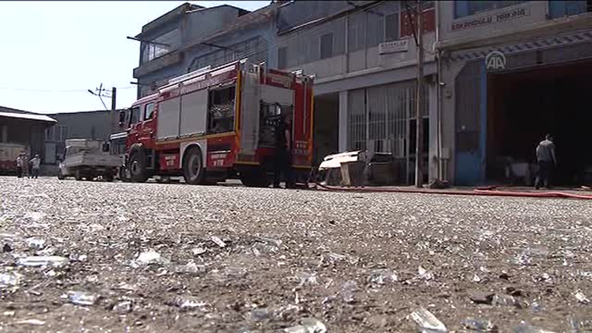 Makine imalathanesinde sanayi tüpü patladı: 1 yaralı -