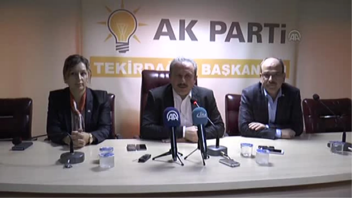 AK Parti Genel Başkan Yardımcısı Şentop -