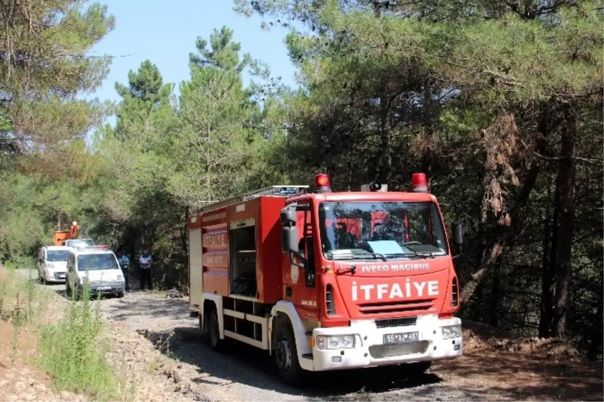 Omü Kampüsünde Yangın Paniği