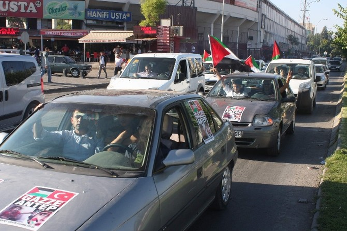 Gaziantep\'te Gazze\'ye Destek Konvoyu