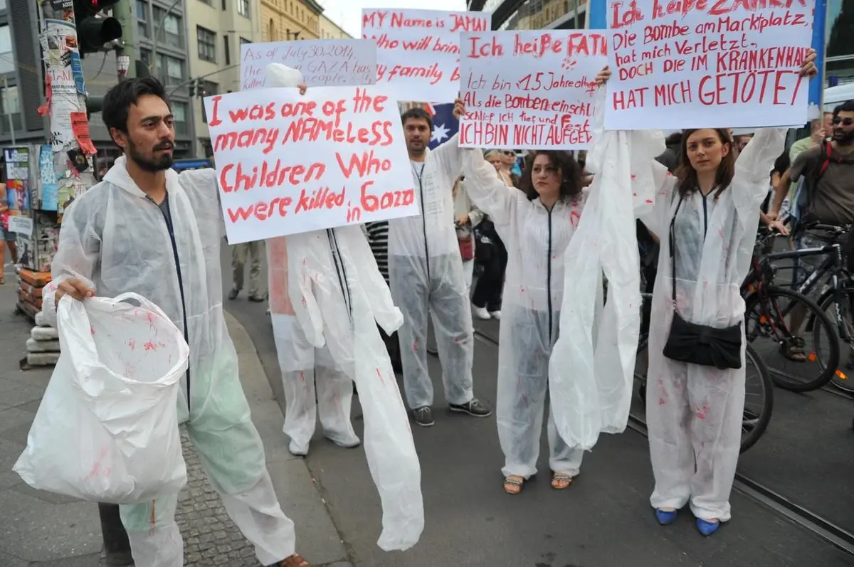 Berlin\'de İsrail Protestosu