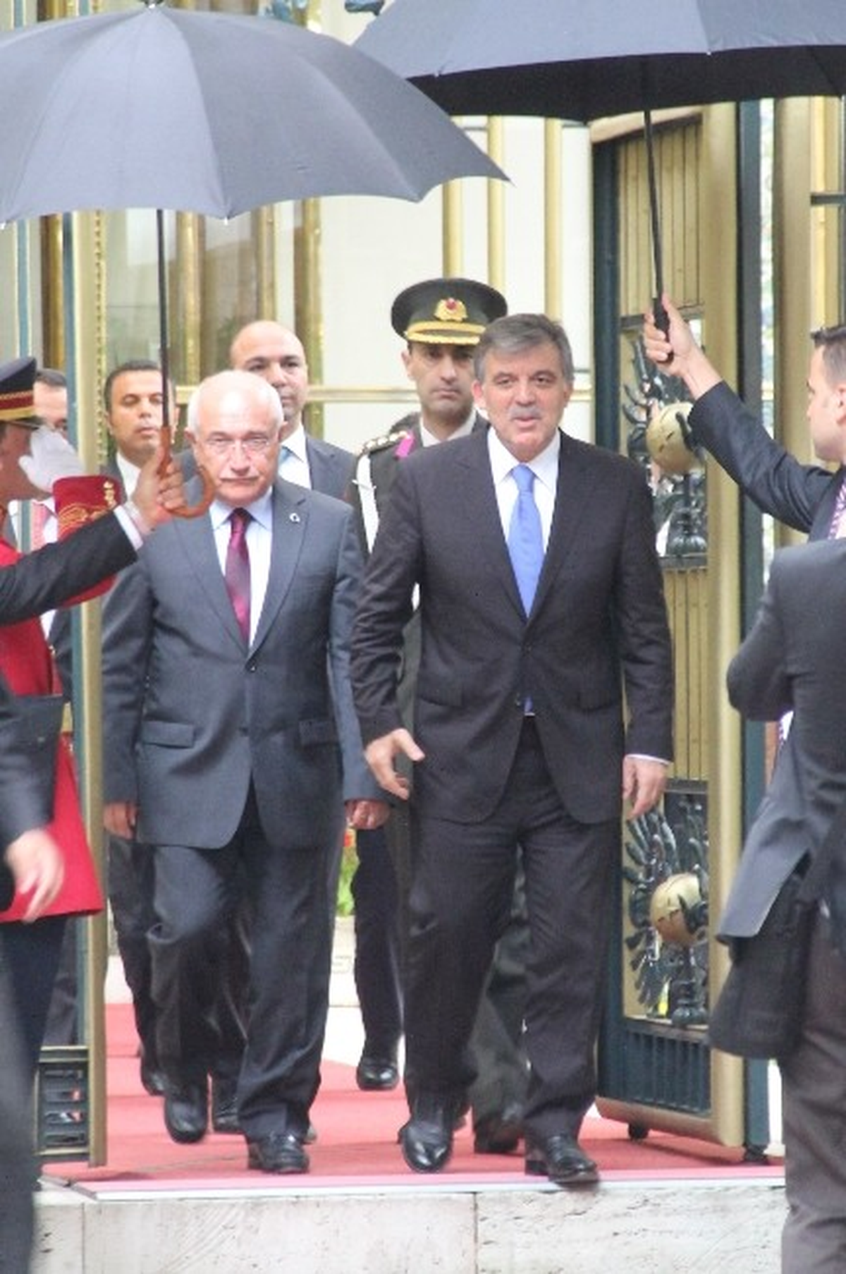 Cumhurbaşkanı Gül\'ün TBMM Başkanı Çiçek\'e Veda Ziyareti Sona Erdi