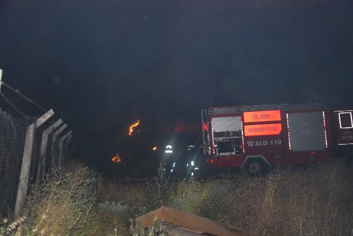 Gece Yarısı Evlere Yaklaşan Alevler Korkuttu