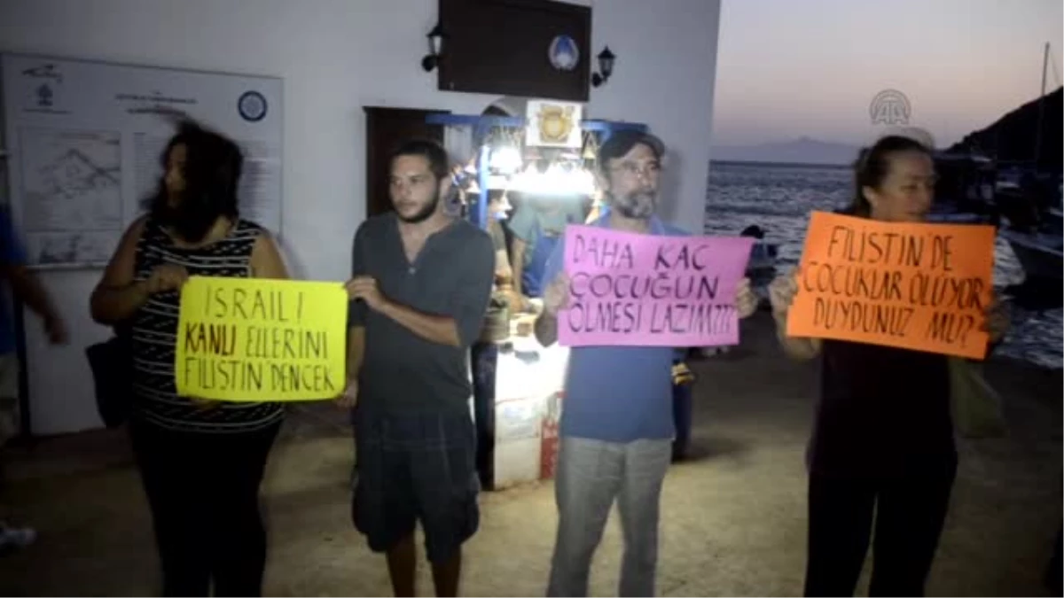 Bodrum\'da İsrail Protestosu