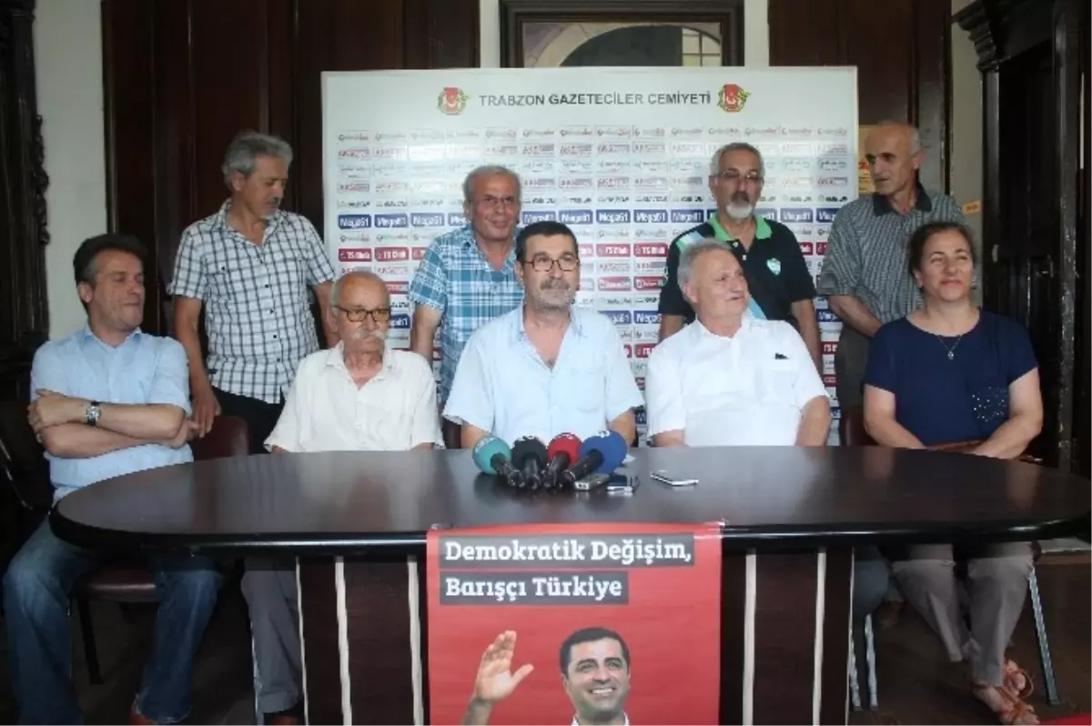 Trabzon\'dan Cumhurbaşkanı Adayı Selahattin Demirtaş\'a Destek