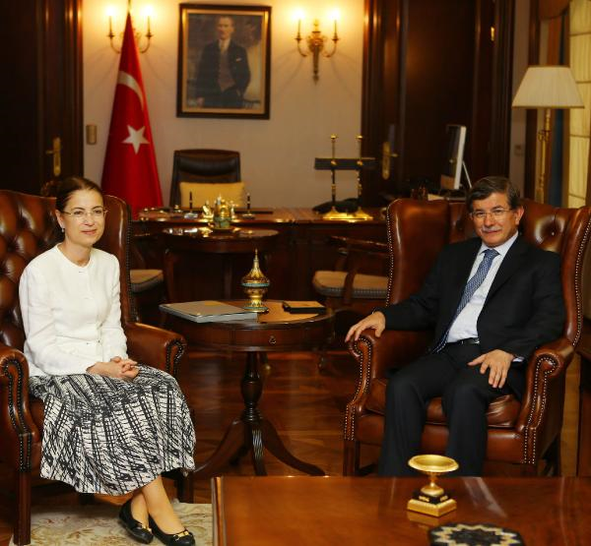 Davutoğlu, Bakan İslam\'ı Kabul Etti