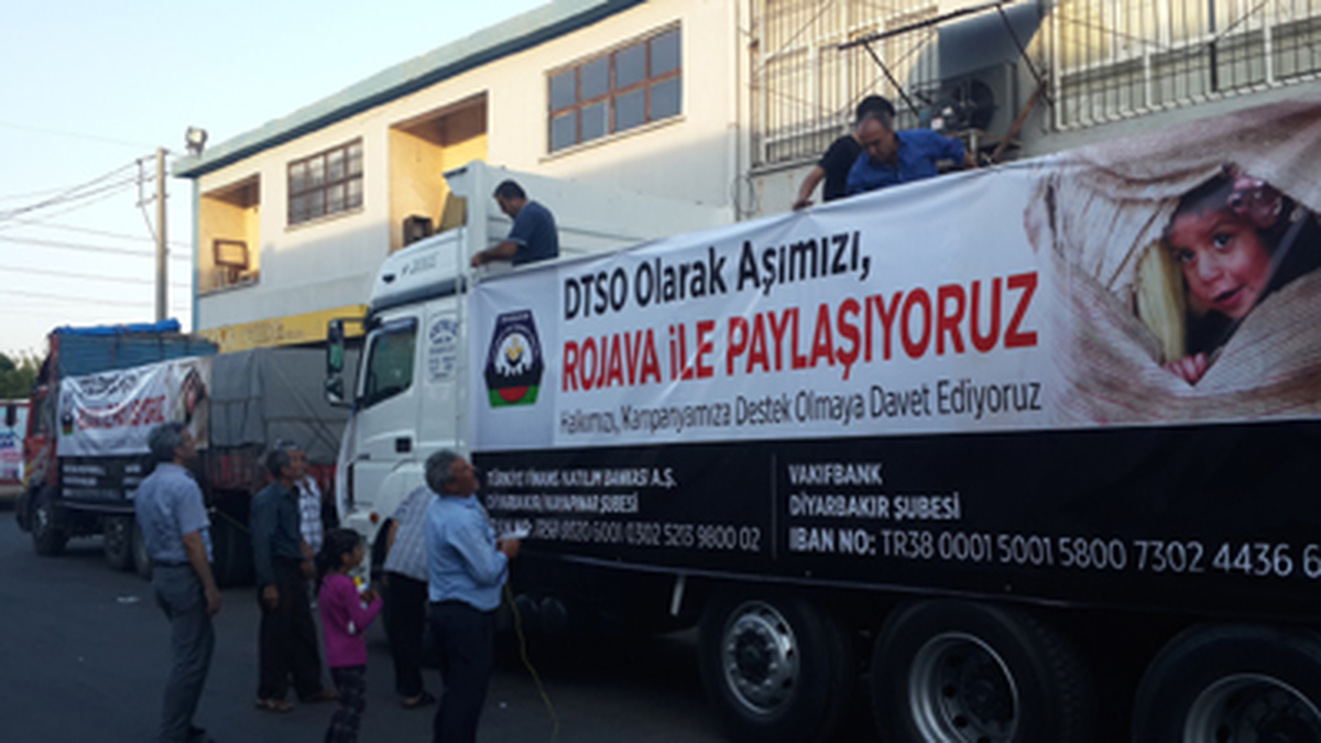 DTSO\'dan Rojava\'ya Gıda Yardımı