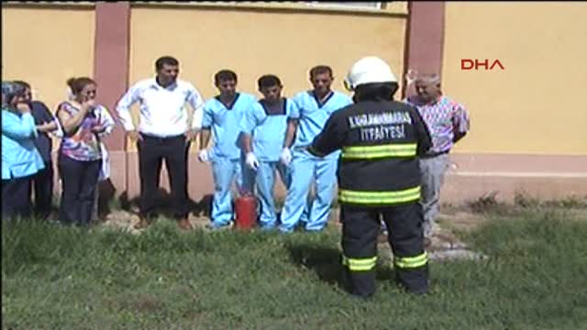 Andırın Devlet Hastanesinde Yangın Tatbikatı