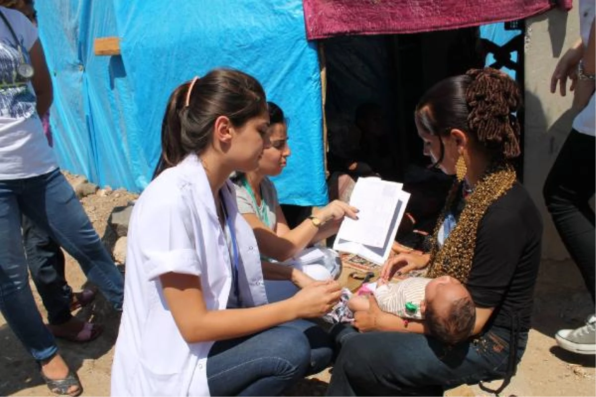 Çadırlarda Kalan Suriyeliler\'e Sağlık Taraması