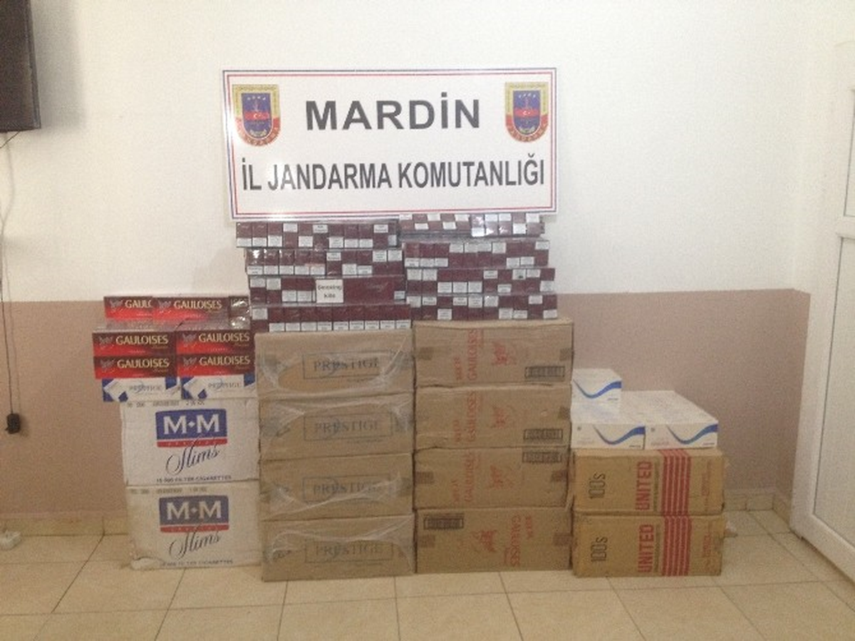 Mardin\'de 9 Bin 250 Paket Kaçak Sigara Ele Geçirildi