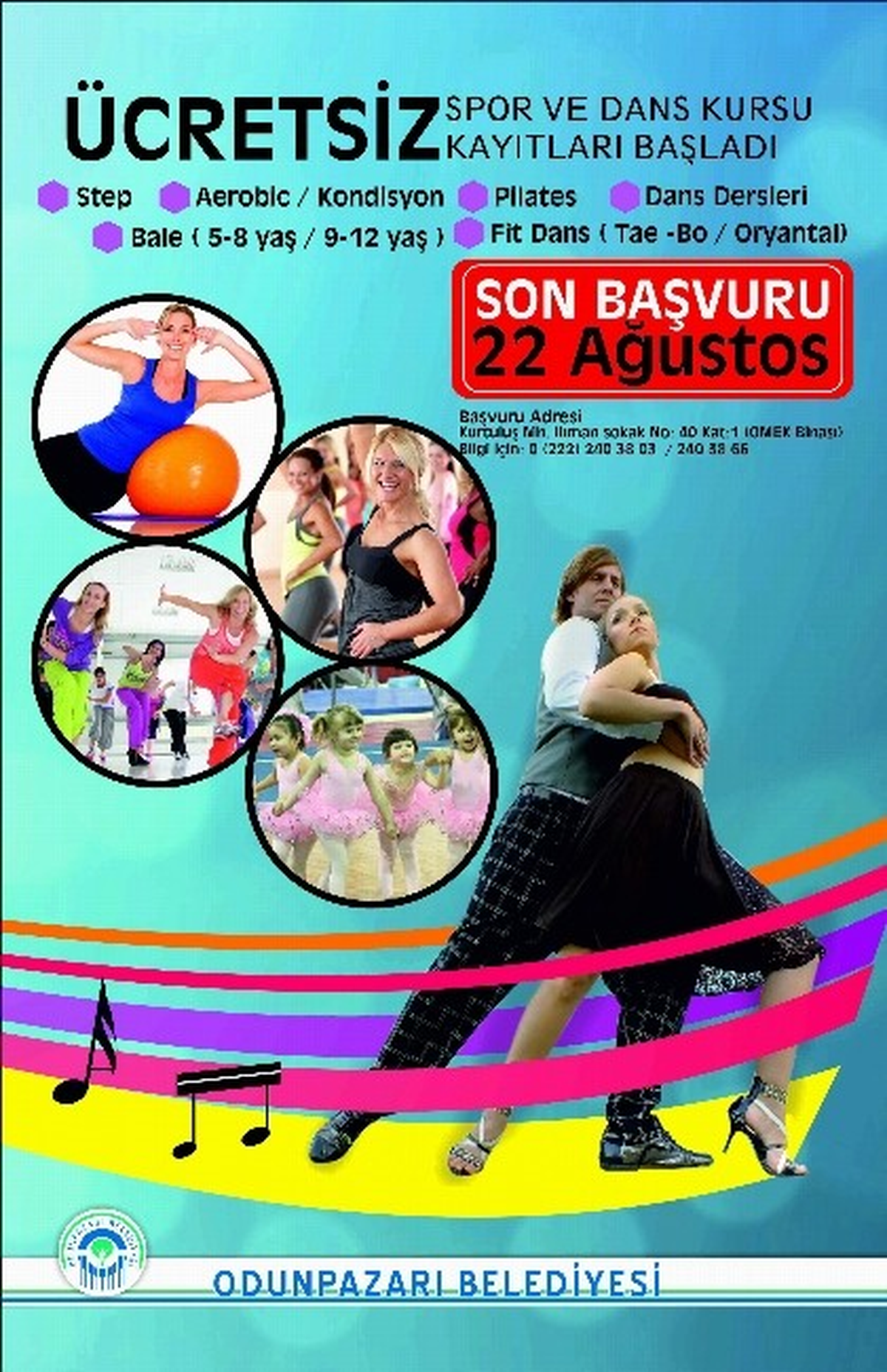 Odunpazarı Belediyesinden Ücretsiz Spor ve Dans Kursları