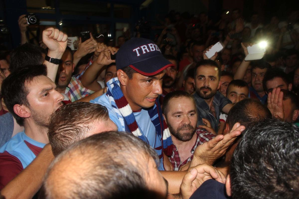 Oscar Cardozo, Özel Uçakla Trabzon\'a Geldi
