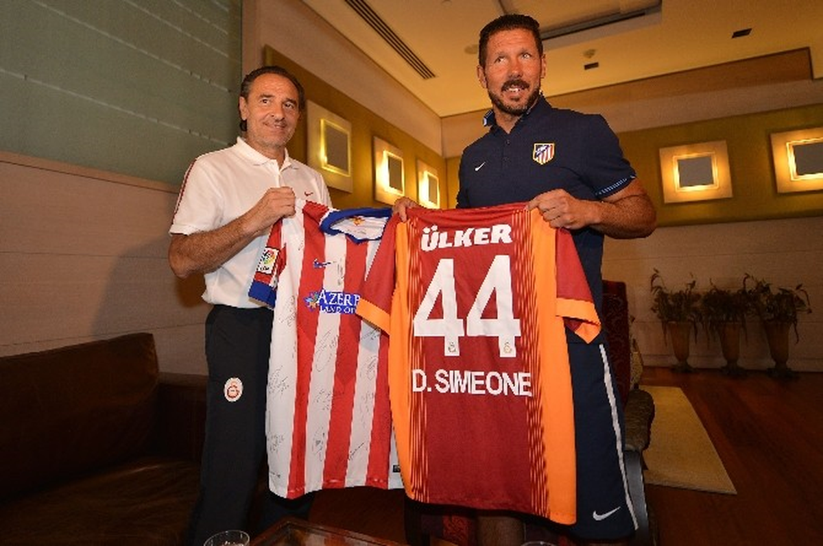 Prandelli, Diego Simeone\'yi Ziyaret Etti